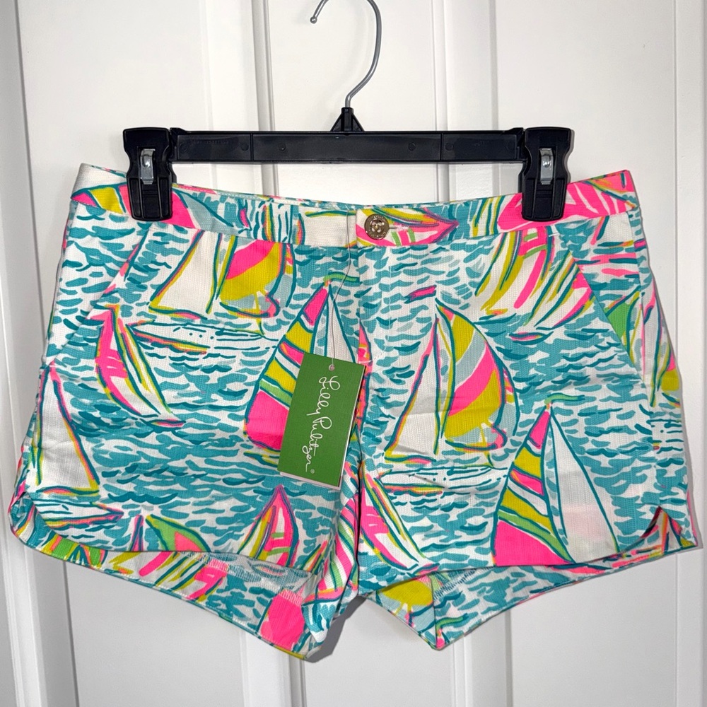 NWT Lilly Pulitzer Adie Short in You Gotta Regatta Size 0